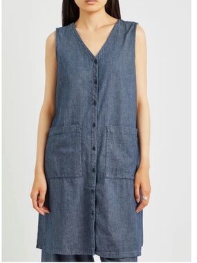 Eileen Fisher chambray tunic